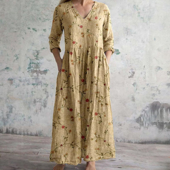 ANNE | LONG FLORAL MAXI DRESS