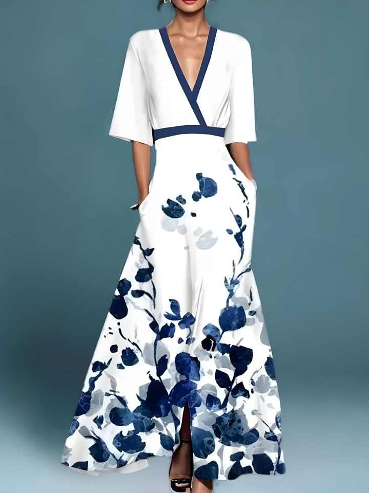 AVA | ELEGANT FLORAL DRESS